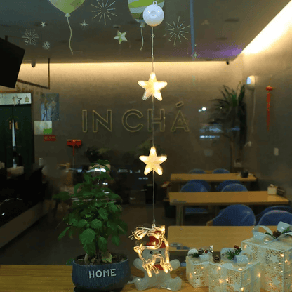 Lampe LED Flocon de Neige | Décoration Scintillante pour Noël