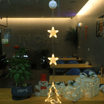 Lampe LED Flocon de Neige | Décoration Scintillante pour Noël