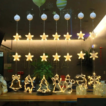 Lampe LED Flocon de Neige | Décoration Scintillante pour Noël