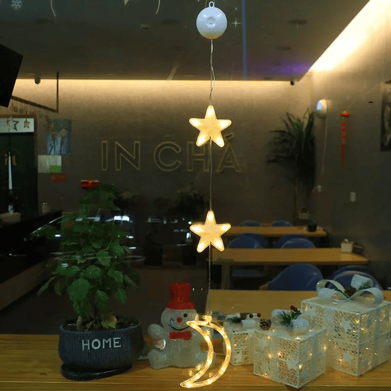 Lampe LED Flocon de Neige | Décoration Scintillante pour Noël