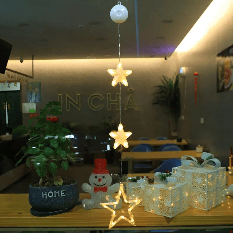 Lampe LED Flocon de Neige | Décoration Scintillante pour Noël
