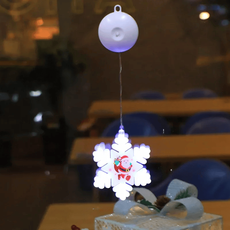 Lampe LED Flocon de Neige | Décoration Scintillante pour Noël