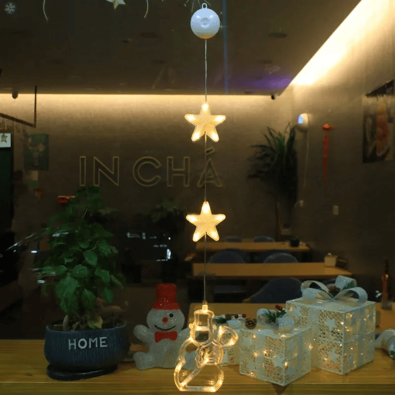 Lampe LED Flocon de Neige | Décoration Scintillante pour Noël