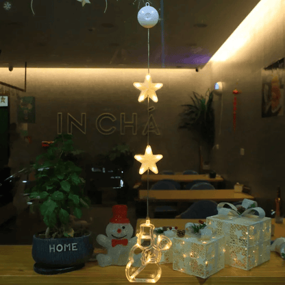 Lampe LED Flocon de Neige | Décoration Scintillante pour Noël