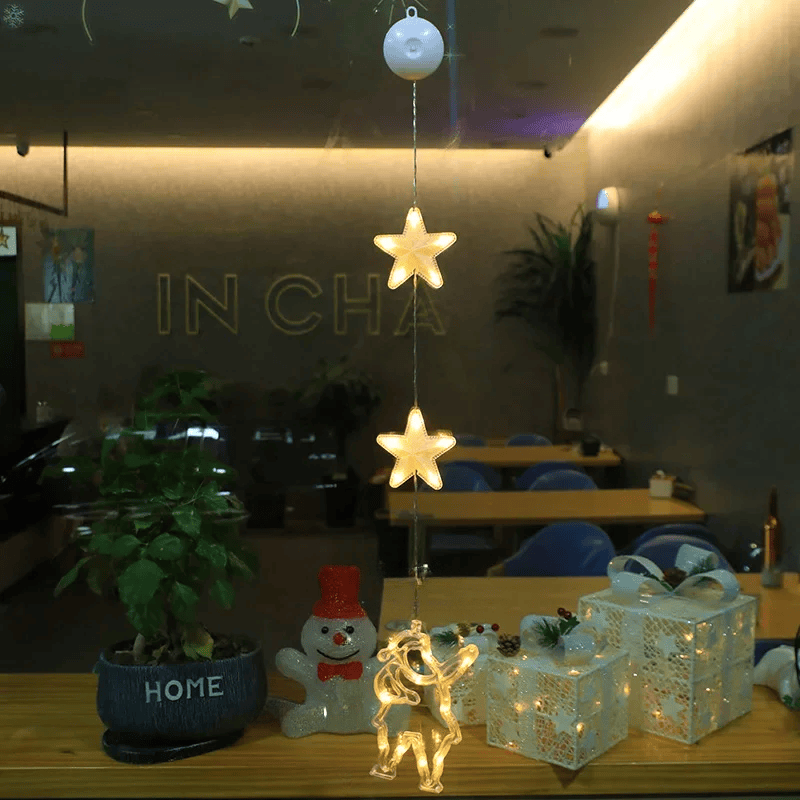 Lampe LED Flocon de Neige | Décoration Scintillante pour Noël