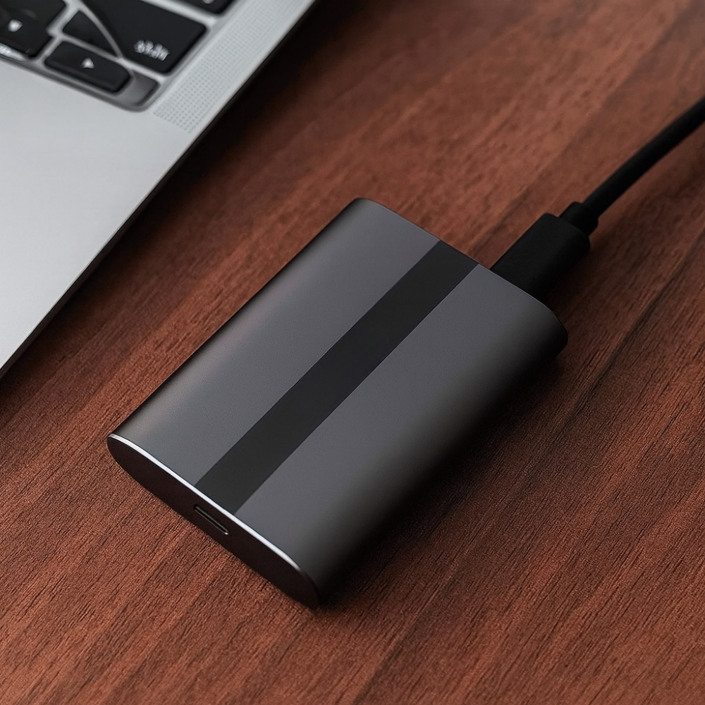 Disque Dur Externe SSD USB-C | Transferts Rapides et Design Compact