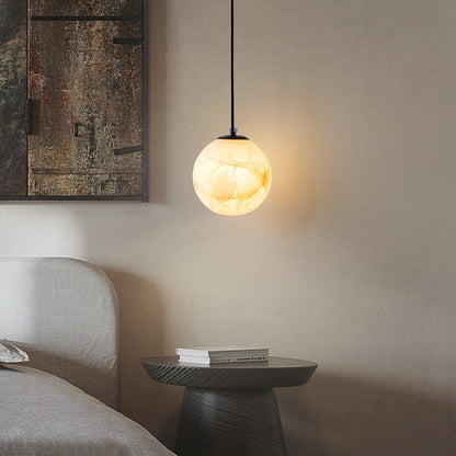 Lampe Suspendue en Marbre | Élégance Contemporaine et Chaleureuse