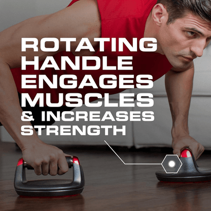 Poignées de Pompes Rotatives | Entraînement Efficace pour Muscles du Haut