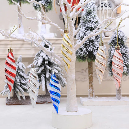 Ornements de Noël en Spirale | Décorations Élégantes et Durables
