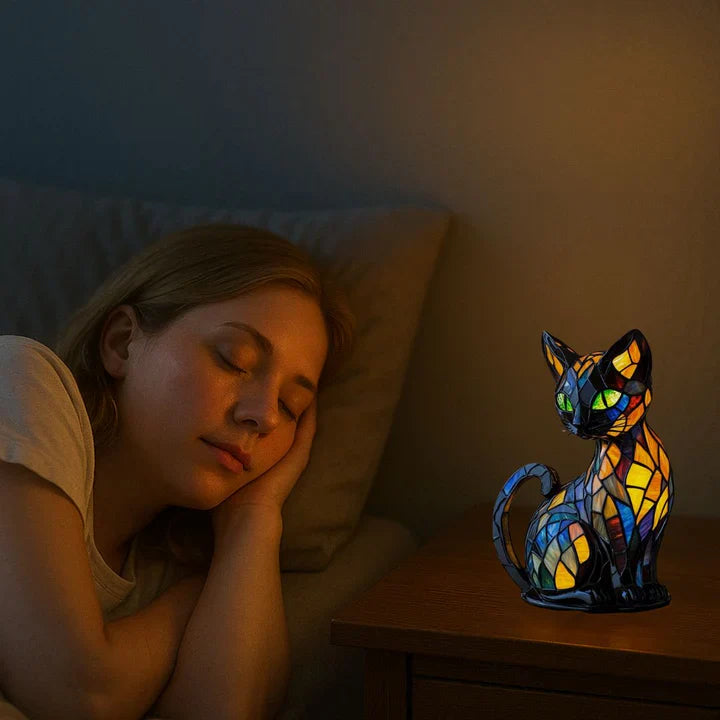 Lampe de Table en Verre Coloré | Ambiance Chaleureuse et Design Artistique