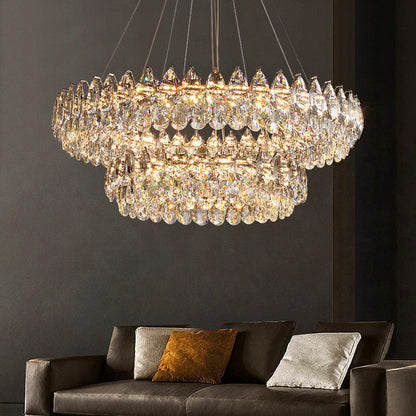 Lustre en Cristal Contemporain | Éclat et Raffinement pour Intérieur