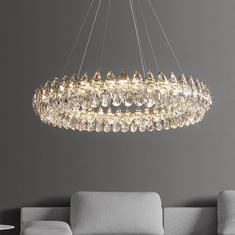 Lustre en Cristal Contemporain | Éclat et Raffinement pour Intérieur