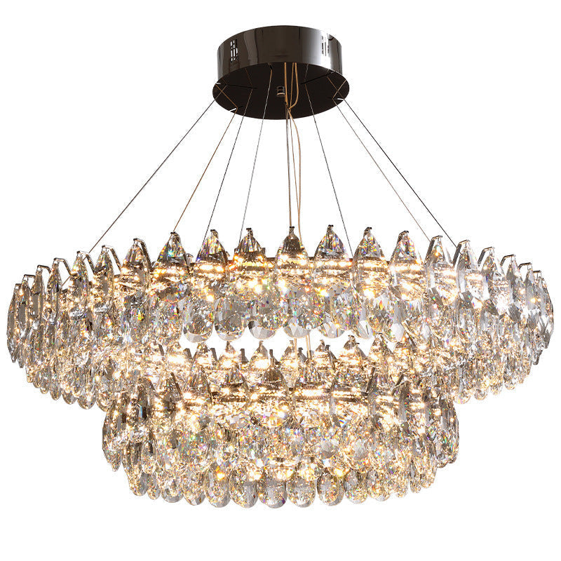 Lustre en Cristal Contemporain | Éclat et Raffinement pour Intérieur