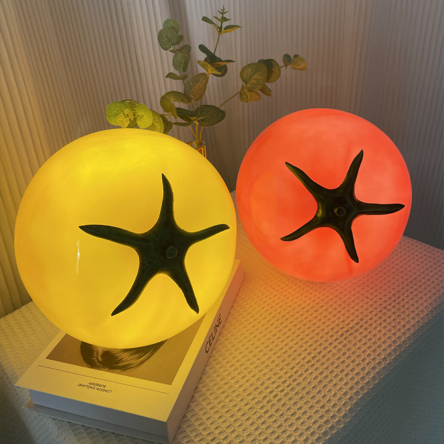 Lampe de Table Tomate Originale | Éclairage Ludique et Contemporain