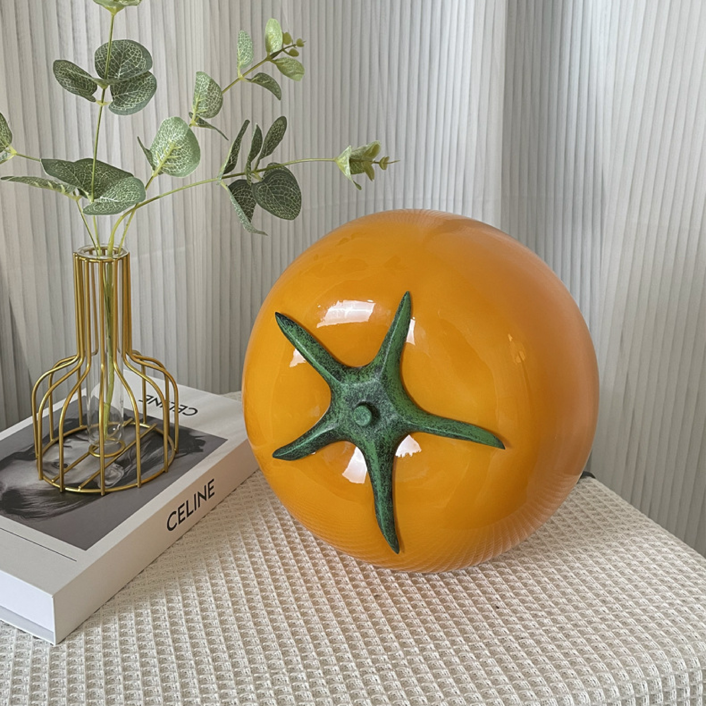 Lampe de Table Tomate Originale | Éclairage Ludique et Contemporain