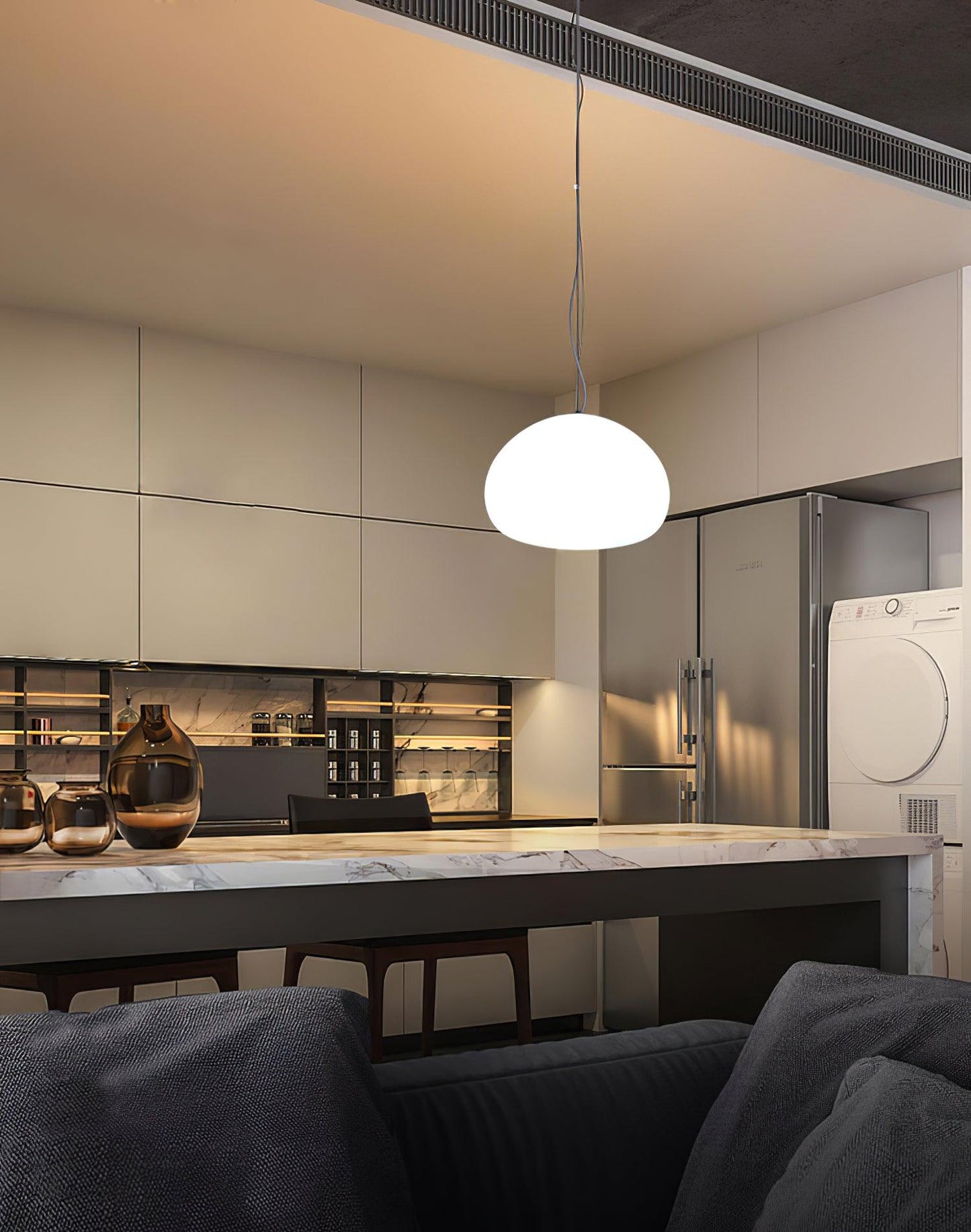 Suspension Luminaire en Verre | Ambiance Chaleureuse et Élégante