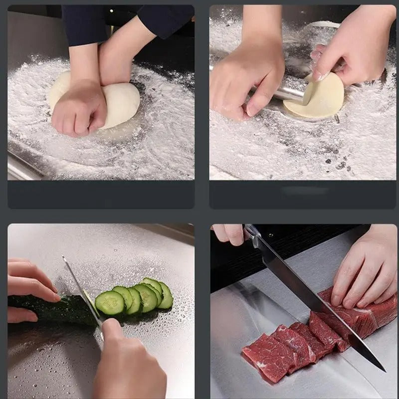 Planche à Découper Inoxydable | Surface Durable et Précise en Cuisine