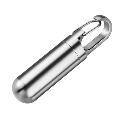 Organisateur de Pilules Étanche en Acier | Compact et Sûr pour Médicaments Quotidiens