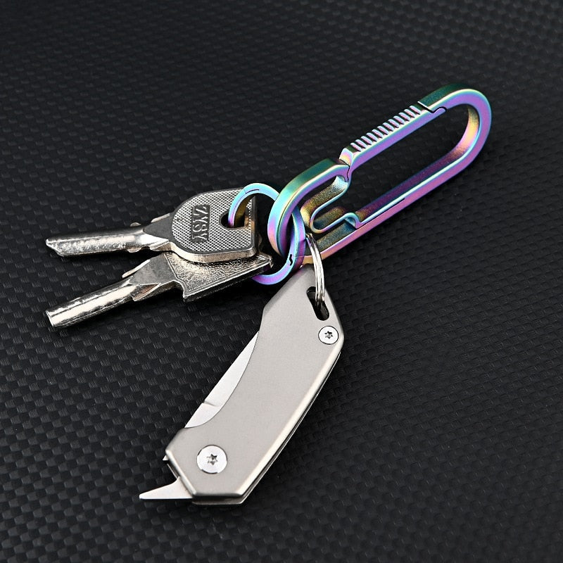 Couteau de Poche en Titane | Compact et Pratique pour Voyager