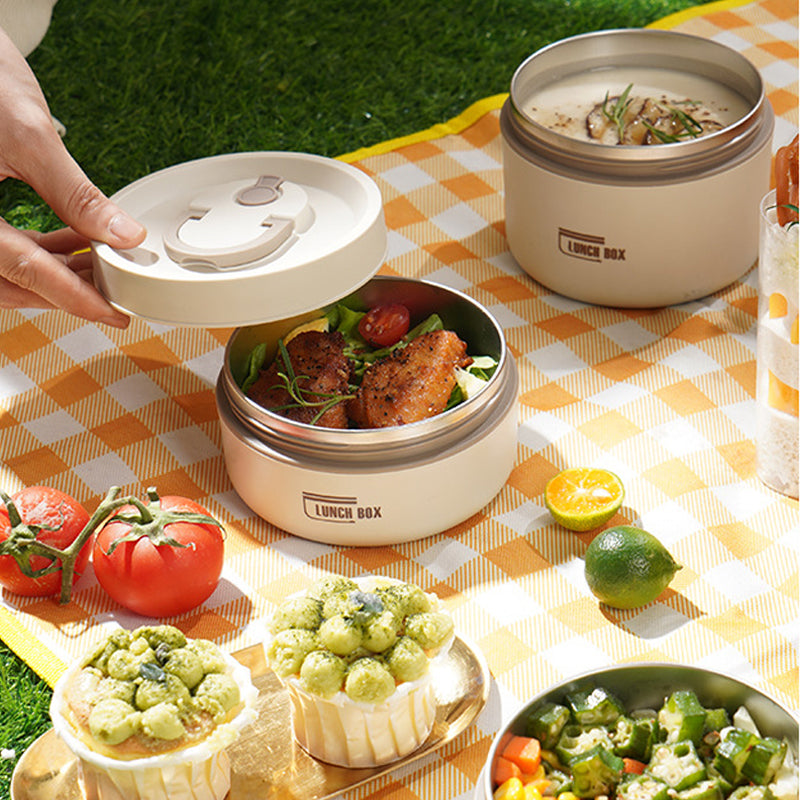 Boîte à Lunch Isolée pour Enfants | Acier Inoxydable Durable et Organisateur Pratique
