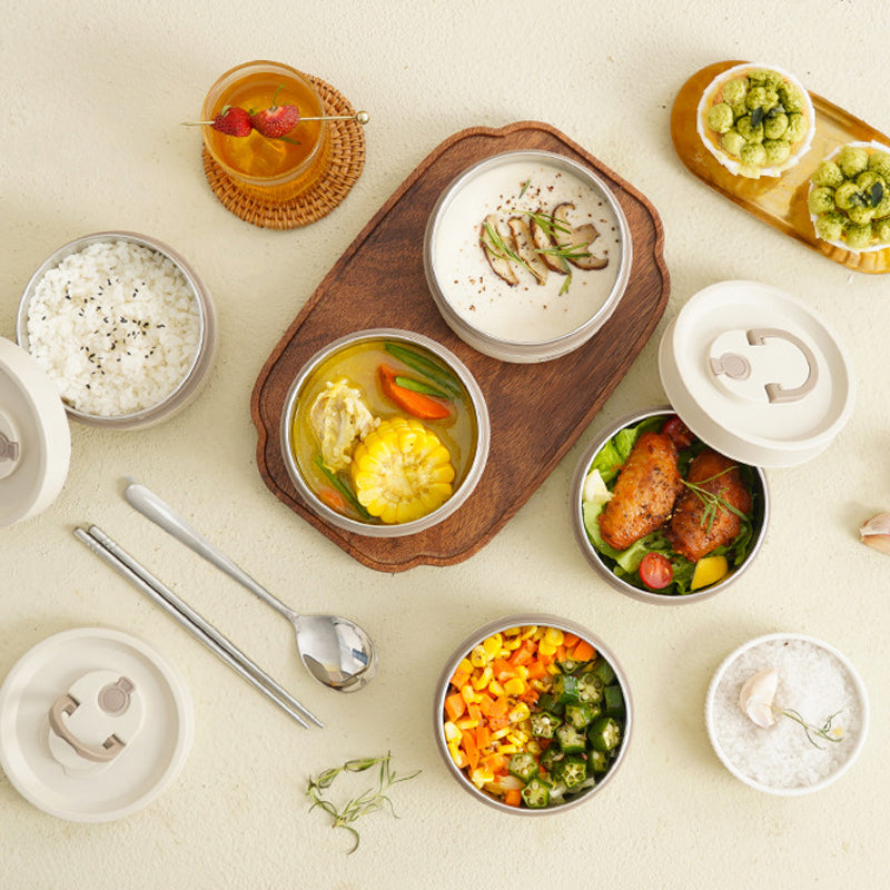 Boîte à Lunch Isolée pour Enfants | Acier Inoxydable et Compartiments Pratiques