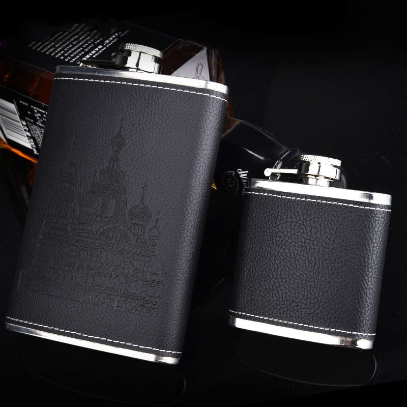 Flacon à Whisky en Acier Inoxydable | Ensemble Portable et Élégant pour Voyages