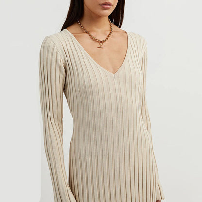Robe Maxi Ajustable en Pierre | Élégance et Confort pour Femmes