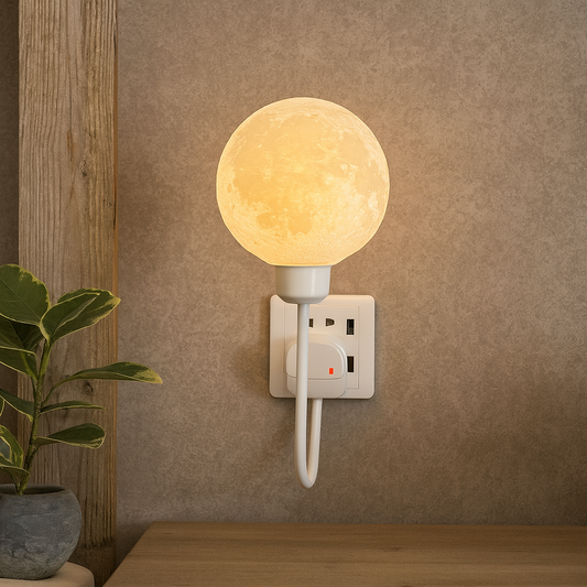 Applique Murale Lune à Brancher | Éclairage Apaisant et Design Élégant