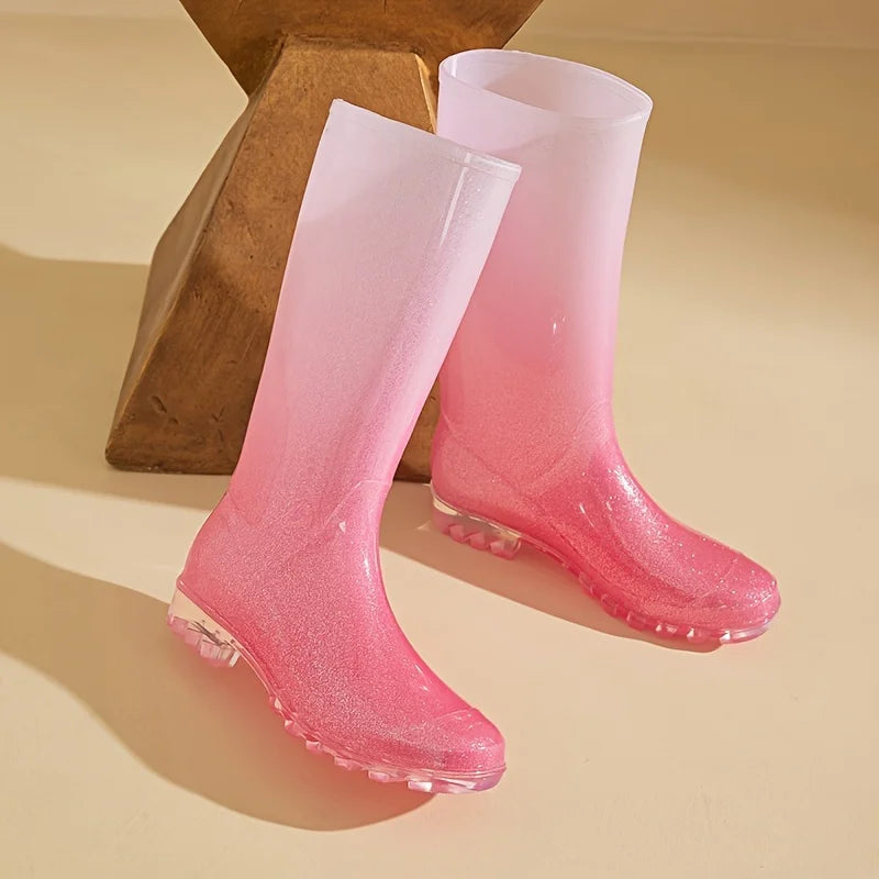 Bottes de Pluie Femme | Design Dégradé et Antidérapant