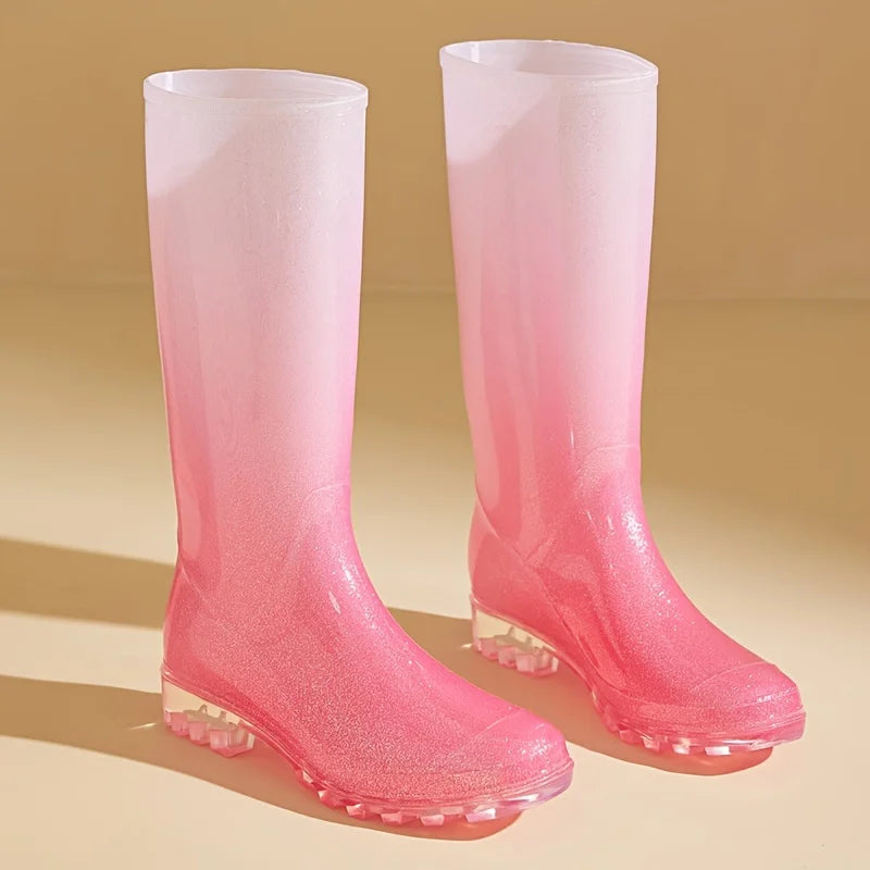 Bottes de Pluie Femme | Design Dégradé et Antidérapant