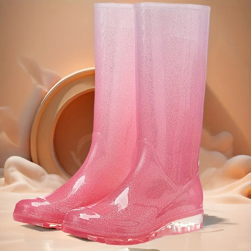 Bottes de Pluie Femme | Design Dégradé et Antidérapant