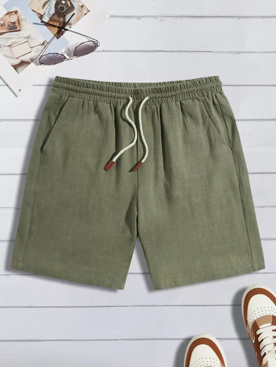 Shorts d'été à Jambe Droite | Taille à Cordon Ajustable et Léger