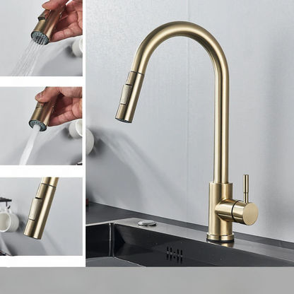 Robinet Ajustable Économiseur d'Eau | Bec Flexible et Finition Élégante