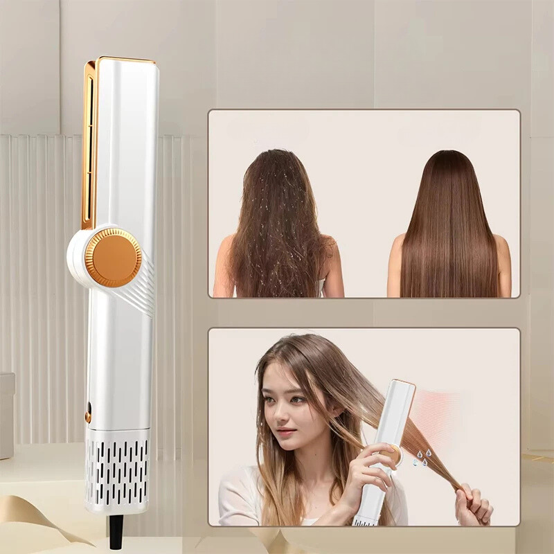 Lisseur 2-en-1 pour Cheveux Humides et Secs | Coiffage Rapide et Soin Optimal