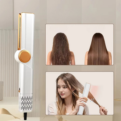 Lisseur 2-en-1 pour Cheveux Humides et Secs | Coiffage Rapide et Soin Optimal