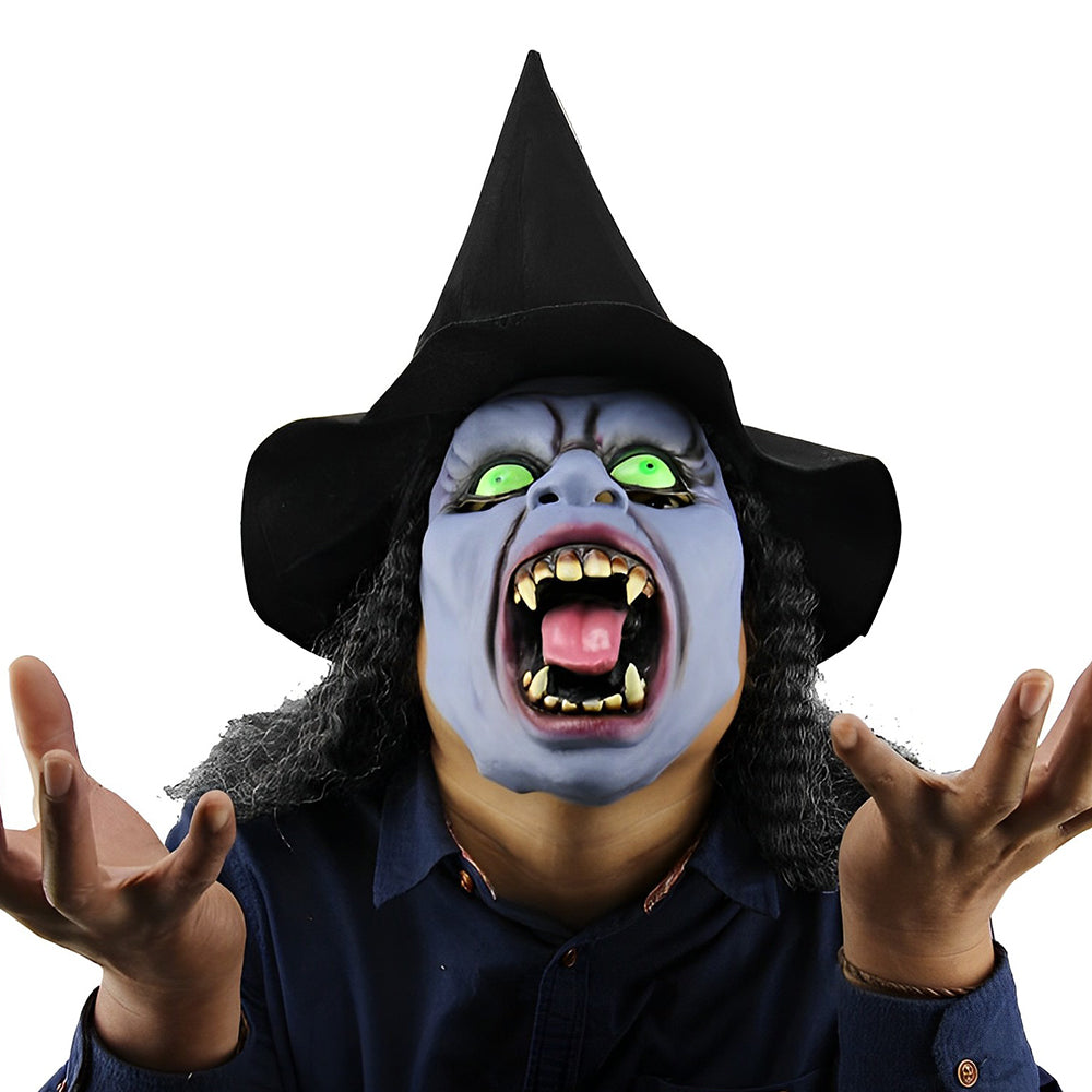 Masque en Latex Naturel pour Halloween | Confortable et Léger avec Bouche Mobile