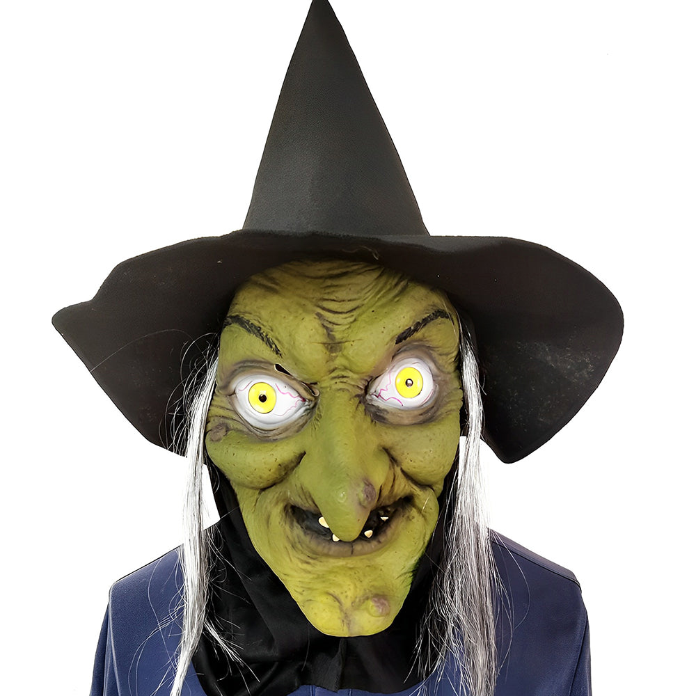 Masque en Latex Naturel pour Halloween | Confortable et Léger avec Bouche Mobile