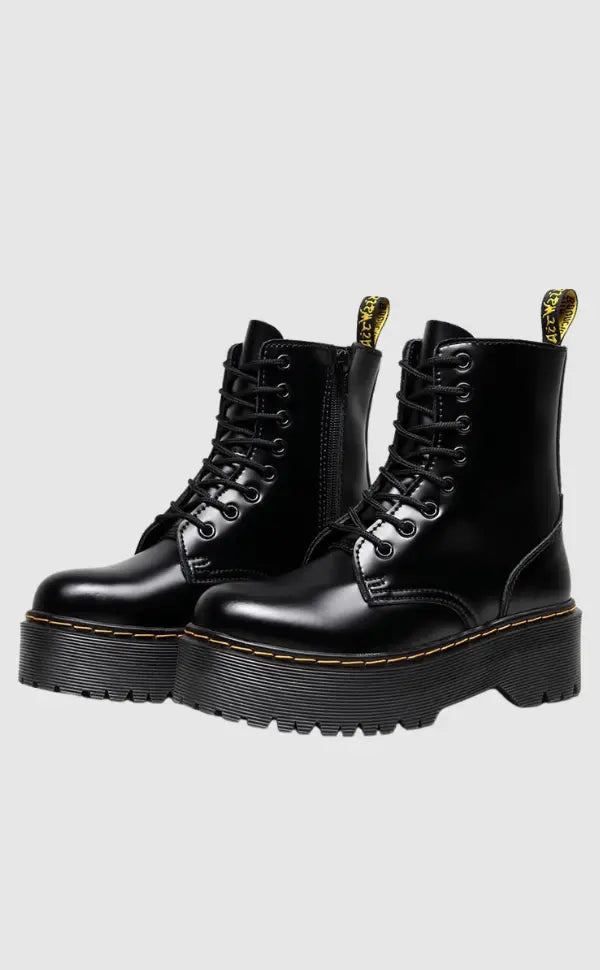 Bottes à Plateforme Confortables | Style Urbain et Semelle Épaisse