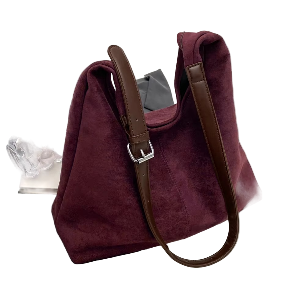 Sac à Main en Daim Élégant | Bandoulière Ajustable et Grande Capacité