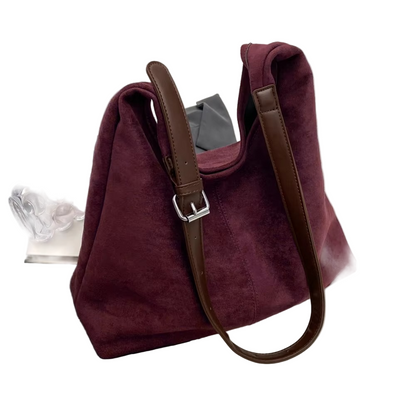 Sac à Main en Daim Élégant | Bandoulière Ajustable et Grande Capacité