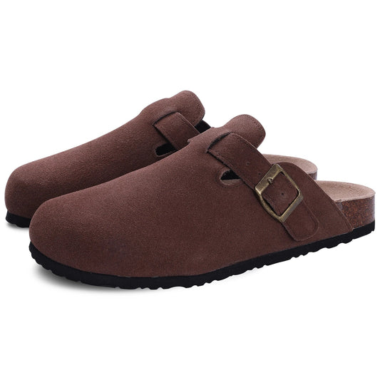 Mules en Suède Femme | Confort Élégant avec Semelle en Liège