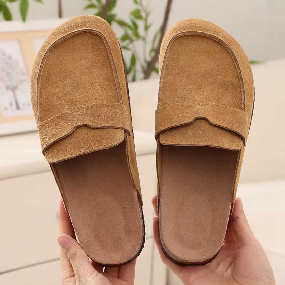 Chaussons en Suède Confortables | Élégance et Soutien Optimal pour Femmes