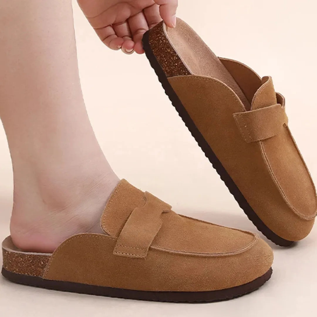 Chaussons en Suède Confortables | Élégance et Soutien Optimal pour Femmes