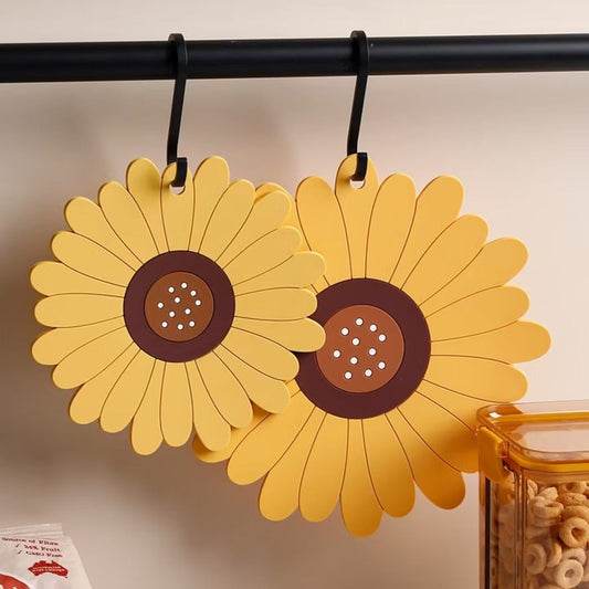 Tapis de Table Résistant à la Chaleur | Design Tournesol et Antidérapant