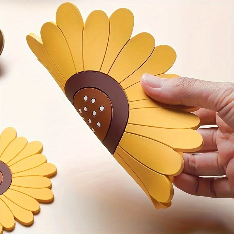 Tapis de Table Résistant à la Chaleur | Design Tournesol et Antidérapant
