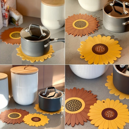 Tapis de Table Résistant à la Chaleur | Design Tournesol et Antidérapant