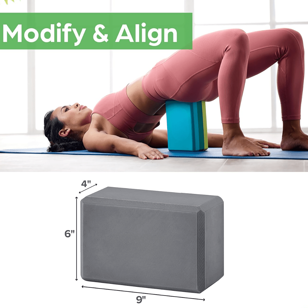 Bloc de Yoga Antidérapant | Stabilité et Confort pour Pratique