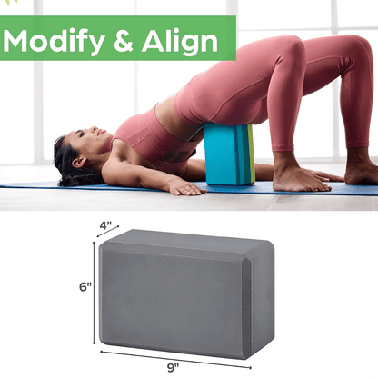 Bloc de Yoga Antidérapant | Stabilité et Confort pour Pratique