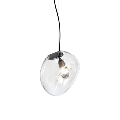 Lampe Plafonnier en Verre Soufflé | Design Épuré et Atmosphère Sereine