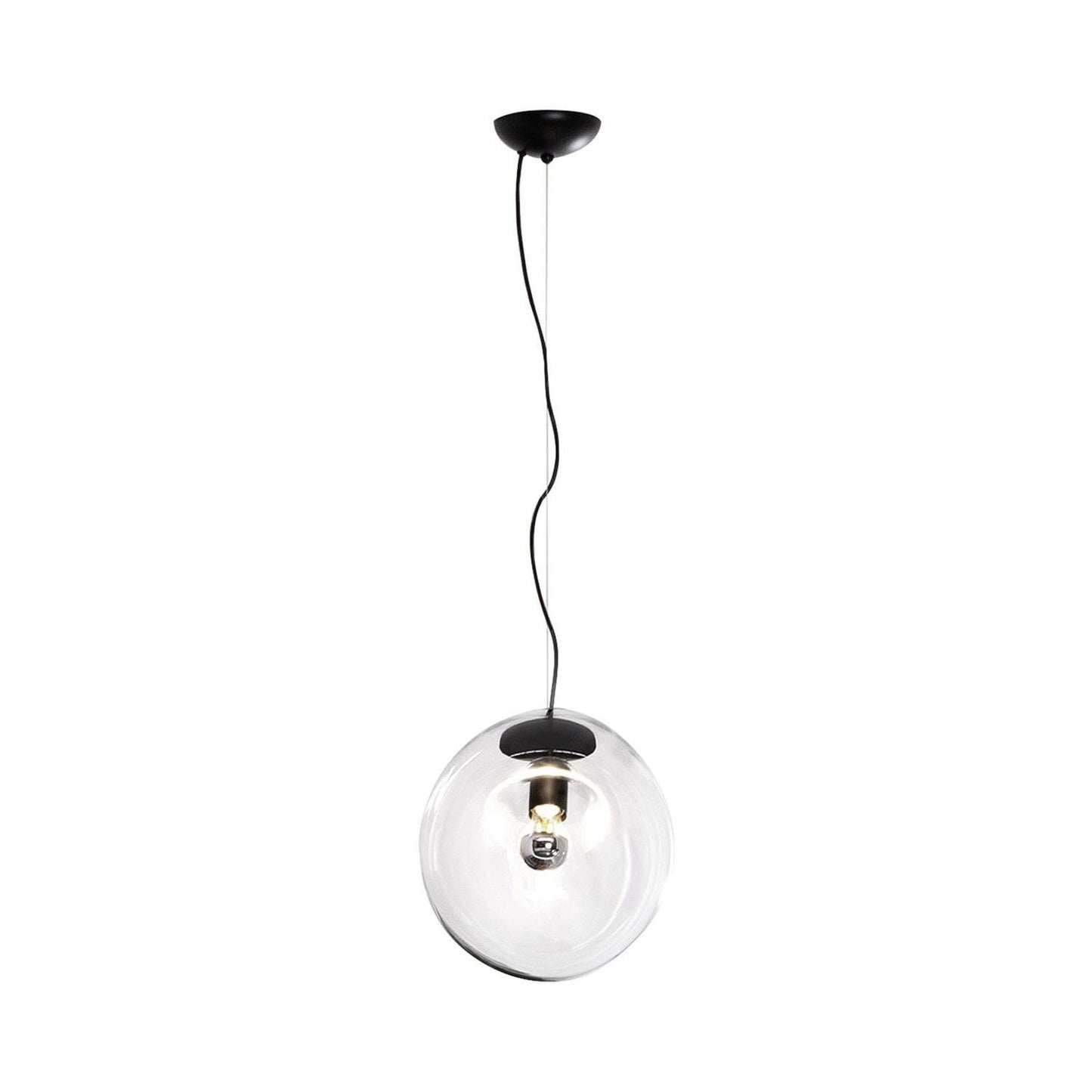 Lampe Plafonnier en Verre Soufflé | Design Épuré et Atmosphère Sereine